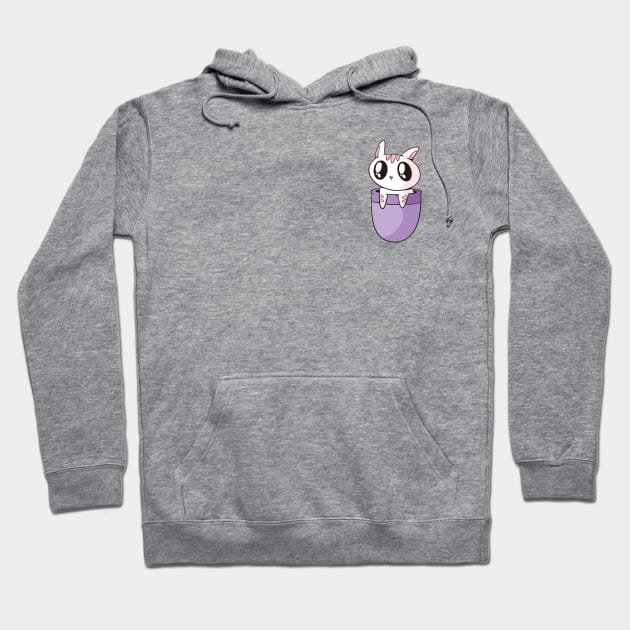 Cute Cat in Pocket Hoodie by LR_Collections